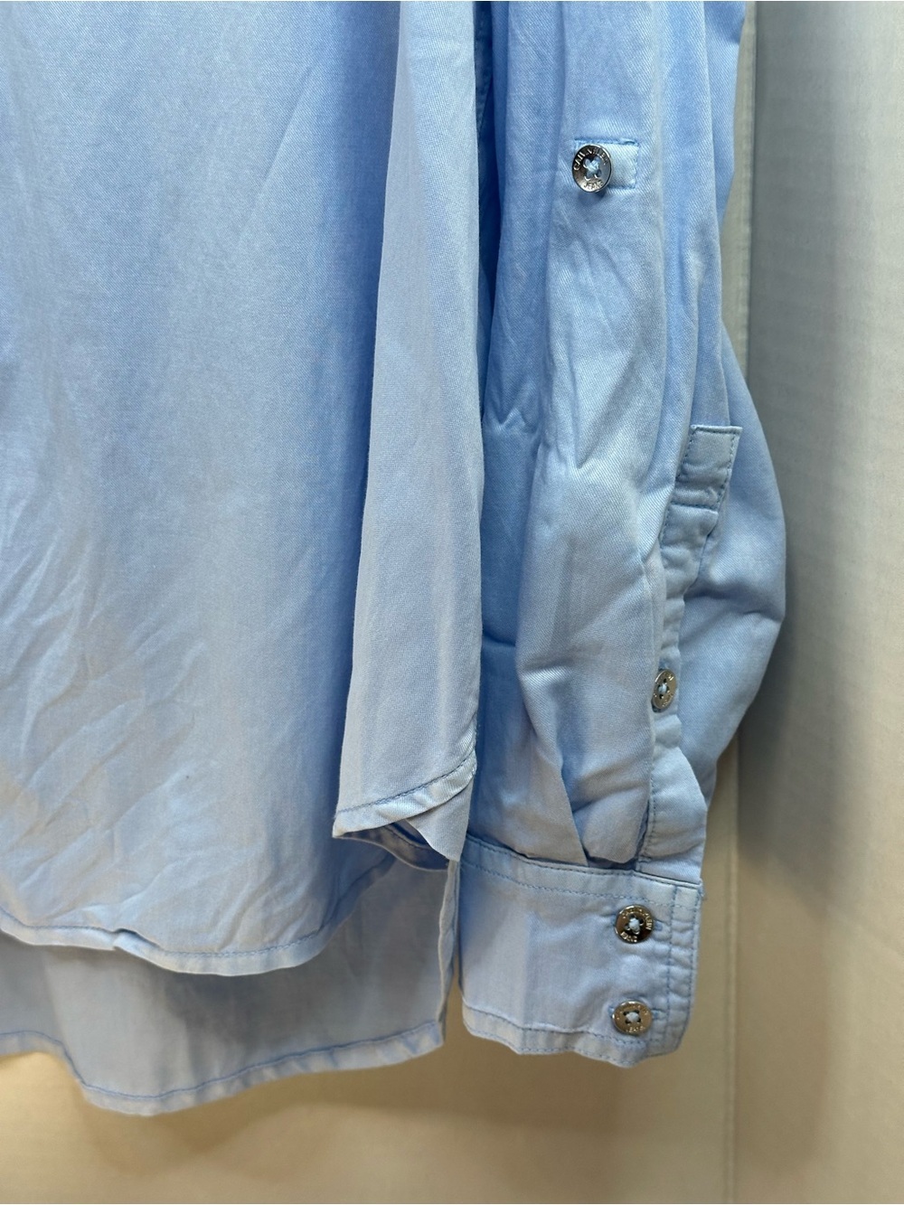 Calvin Klein Jeans Light Blue Casual Button-Down Shirt, size XL, NWT - Picture 4 of 6
